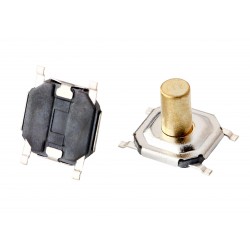 Микрокнопка тактовая SMD 4х4х3,5мм (4 ноги) Микрокнопка тактовая SMD 4х4х3,5мм (4 ноги)